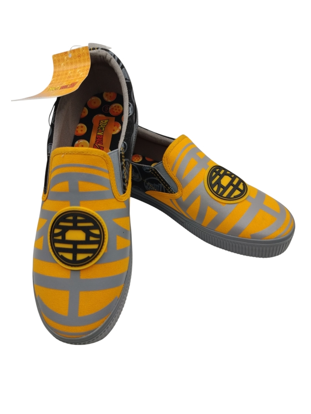 Men's Dragon Ball Z Slip On Sneakers Anime Cosplay Fandom, Sz 9 New w/*FLAWS*